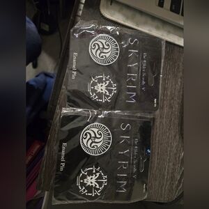 Skyrim Enamel pins